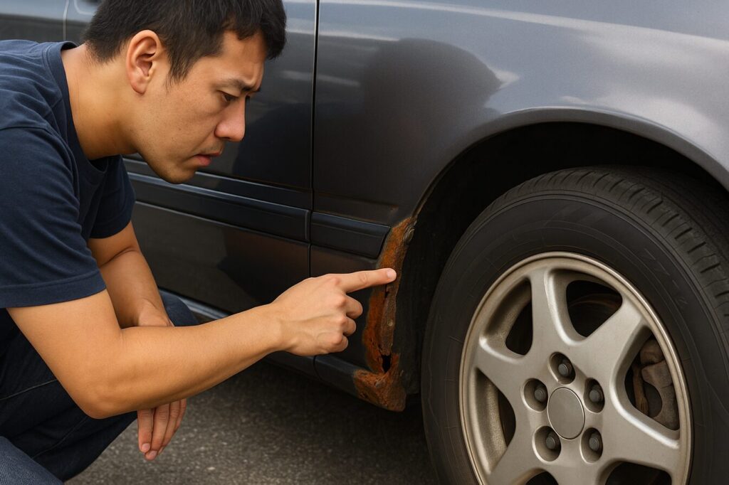 中古車選びでチェックしたい外装の錆