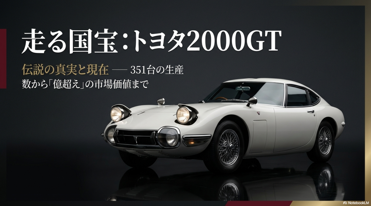 走る国宝トヨタ2000GT：伝説の真実と市場価値