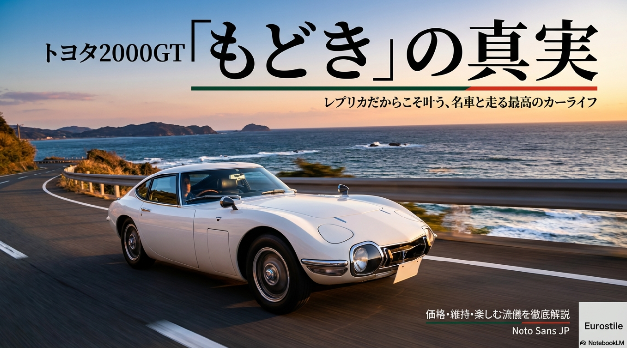 トヨタ2000GTもどきの真実！レプリカ価格と公認車検の仕組みを解説