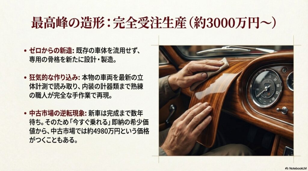 完全受注生産のスーパーレプリカが高価になる理由。ゼロからの新造、狂気的な作り込み、そして中古市場でのプレミア価格の逆転現象について