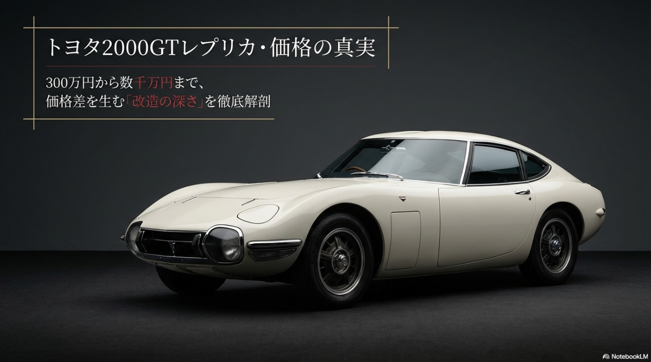 トヨタ2000GTレプリカ・価格の真実。300万円から数千万円まで価格差を生む改造の深さを徹底解剖