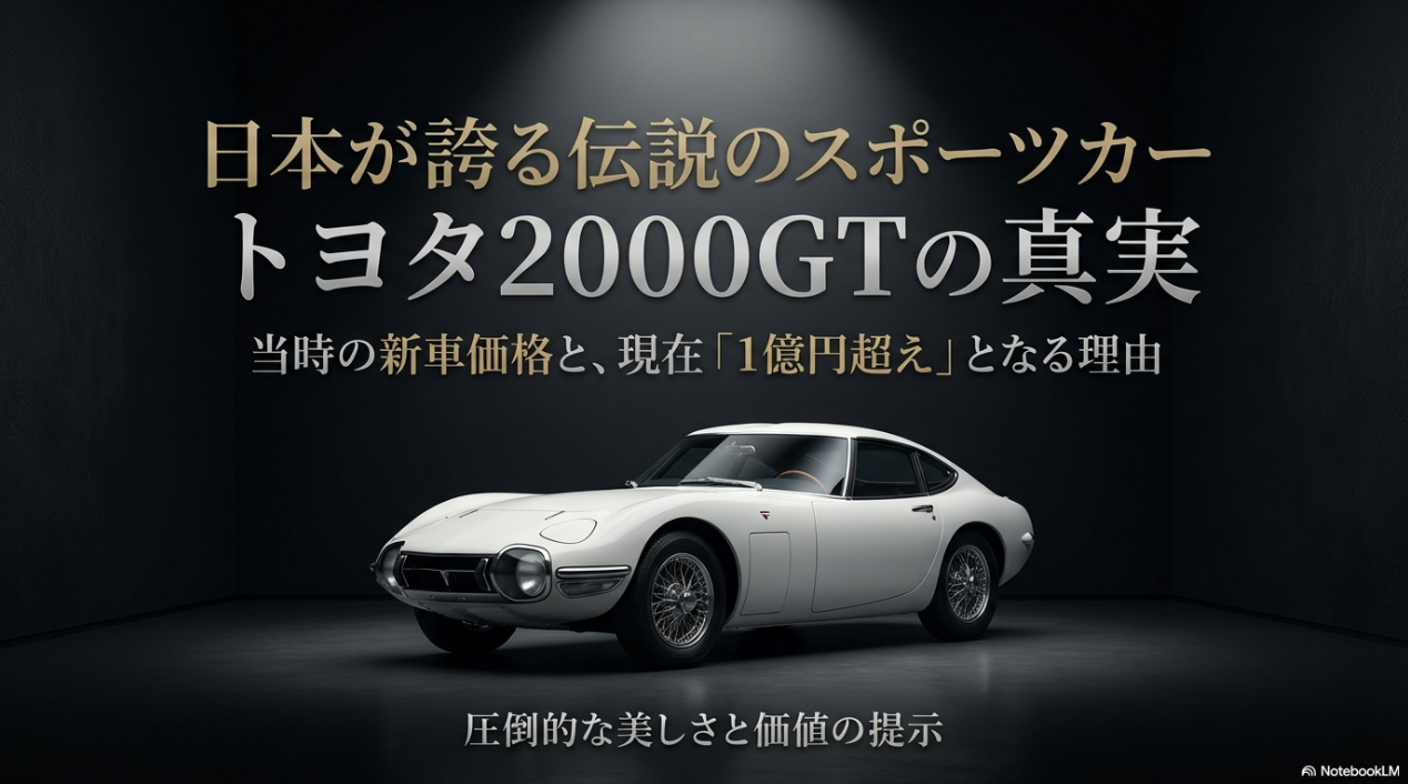 トヨタ2000GTの真実。当時の新車価格と現在1億円超えとなる理由を示すタイトル画像